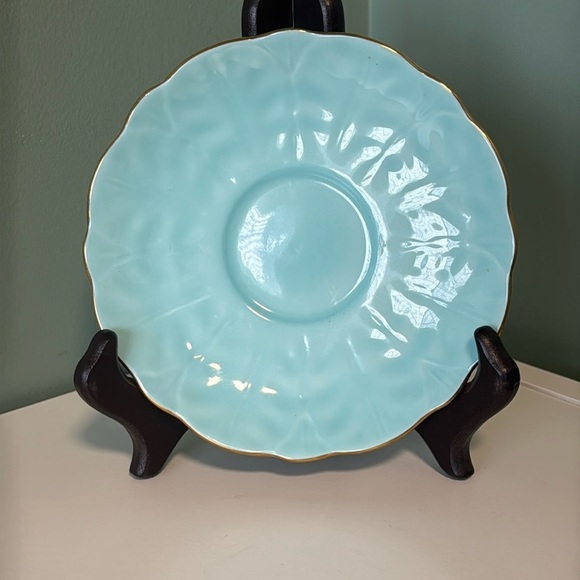 Aynsley light blue teacup saucer - Picture 1 of 4